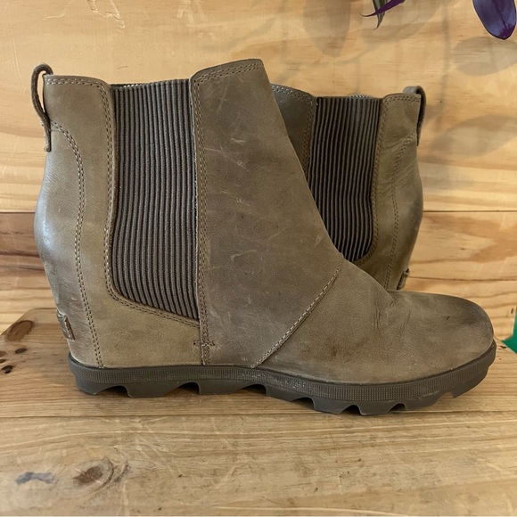 Sorel Joan of Arctic ll Wedge Chelsea Snow Boot - Taupe Grey size 10 - Picture 7 of 13